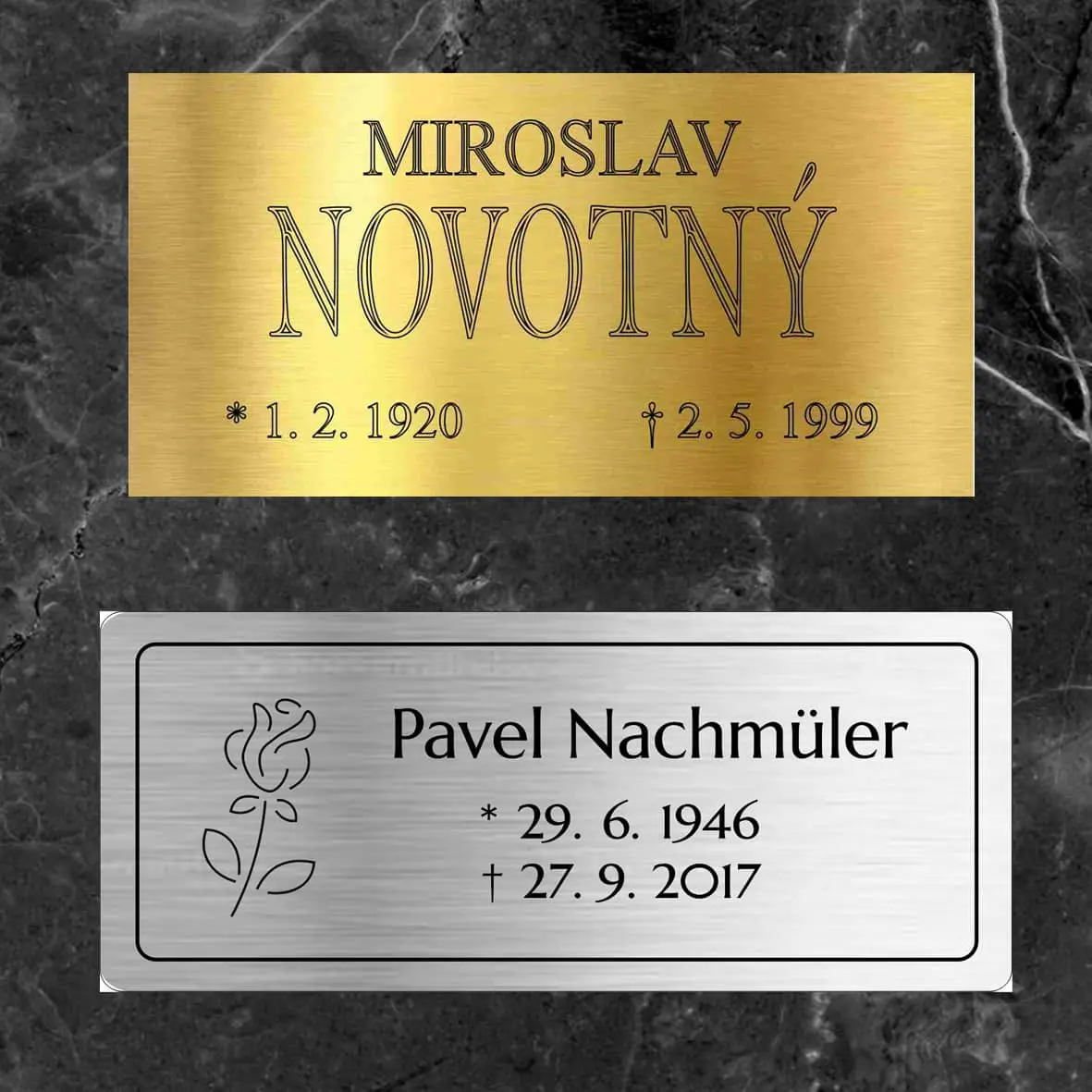 smuteční cedulka
