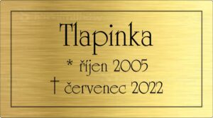 gravírovaná jmenovka