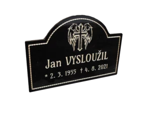 gravírovaná náhrobní deska