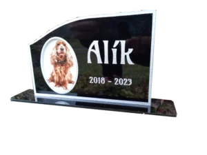 smuteční stojánek pro pejska